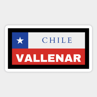 Vallenar City in Chilean Flag Sticker